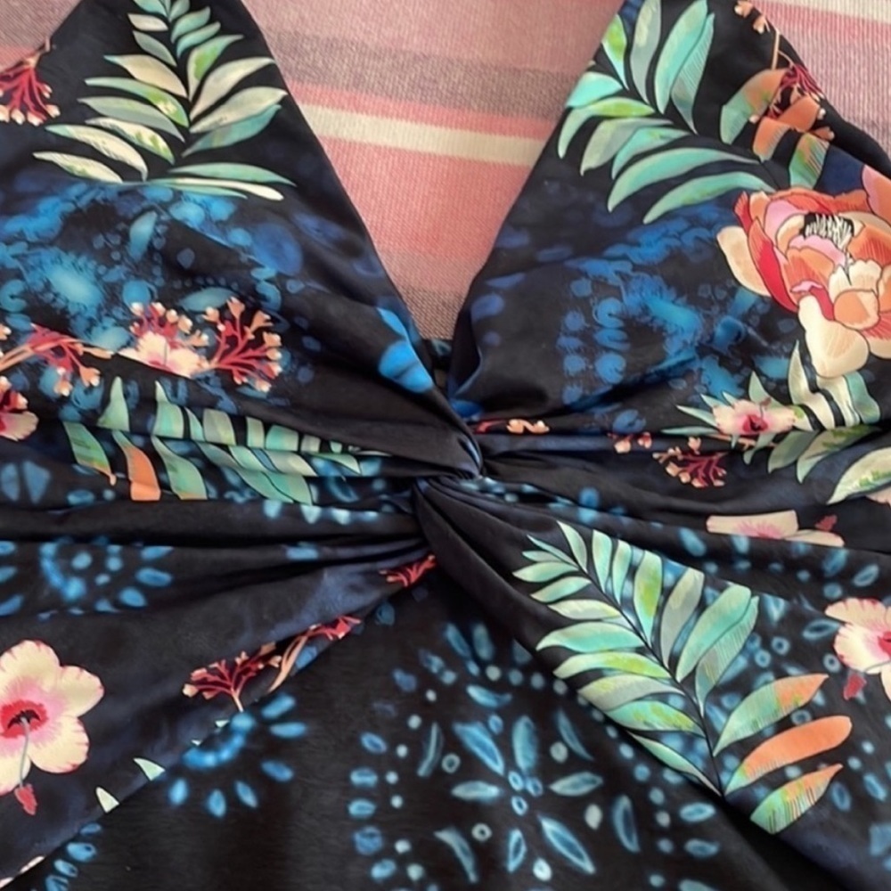 Johnny Was Annia Twist One Piece Swimsuit Vacation Cruise Pool Beach Sz. XS - Picture 4 of 10